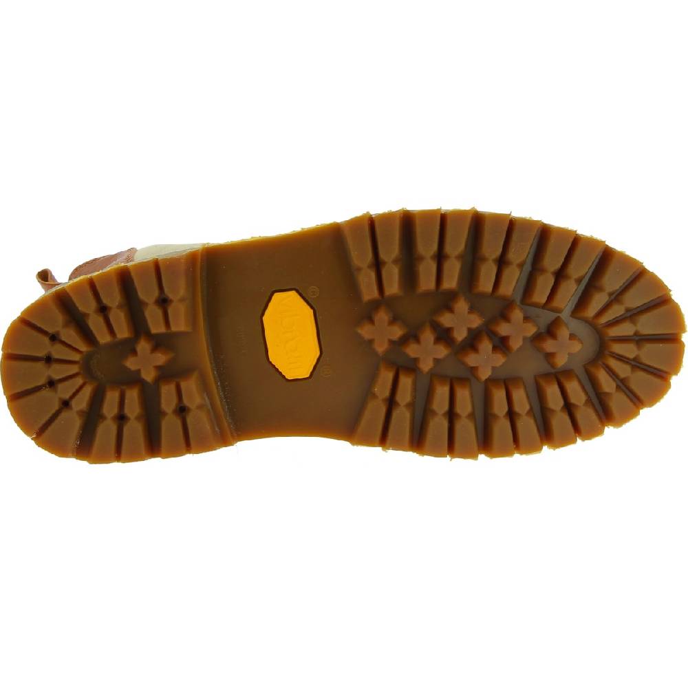 Lartigiano Del Cuoio Stivaletto beatles donna in pelle marrone e suola Vibram Offerte