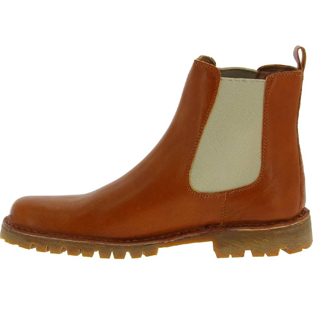 Lartigiano Del Cuoio Stivaletto beatles in pelle marrone e suola Vibram Hotsell