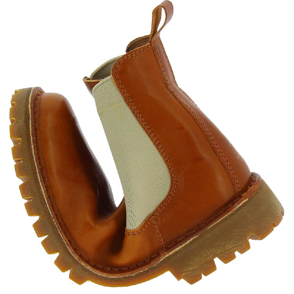 Lartigiano Del Cuoio Stivaletto beatles in pelle marrone e suola Vibram Hotsell
