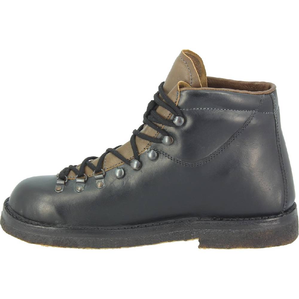 Lartigiano Del Cuoio Stivale da montagna unisex color nero con suola in caucciù Vendite Flash