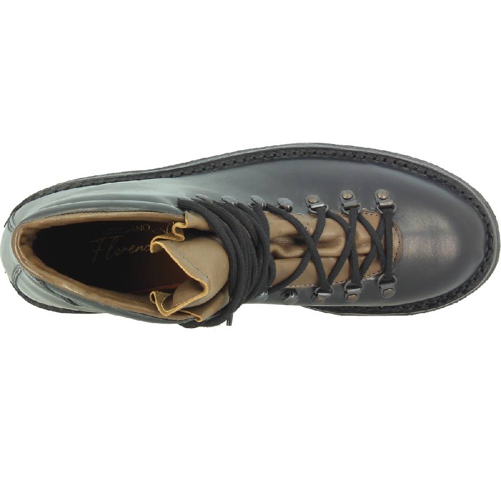 Lartigiano Del Cuoio Stivale da montagna unisex color nero con suola in caucciù Vendite Flash