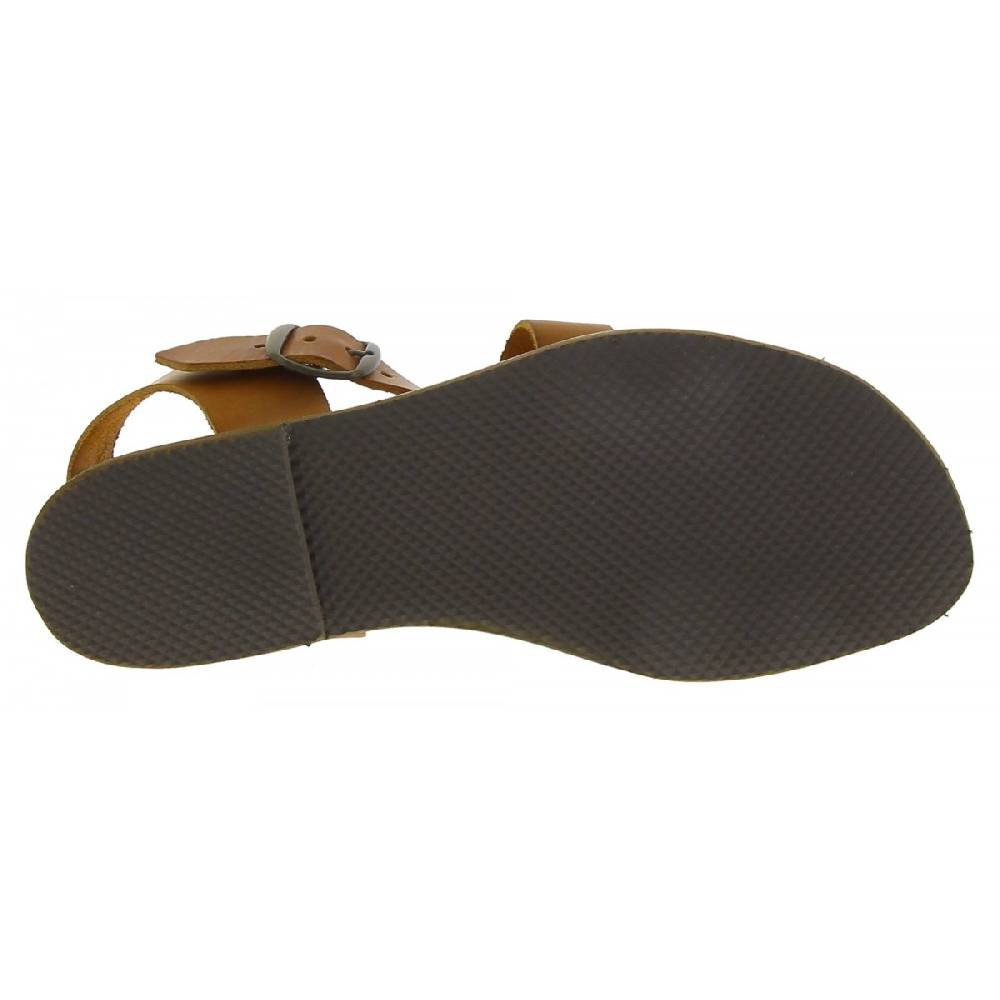 Lartigiano Del Cuoio Sandali alla francescana donna in pelle color cuoio artigianali Economico