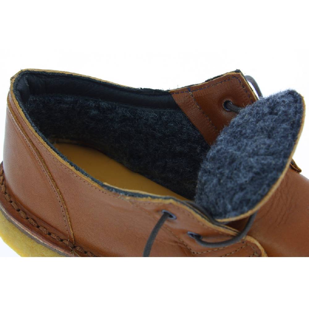 Lartigiano Del Cuoio Scarpe basse da donna in pelle marrone fodera invernale Online