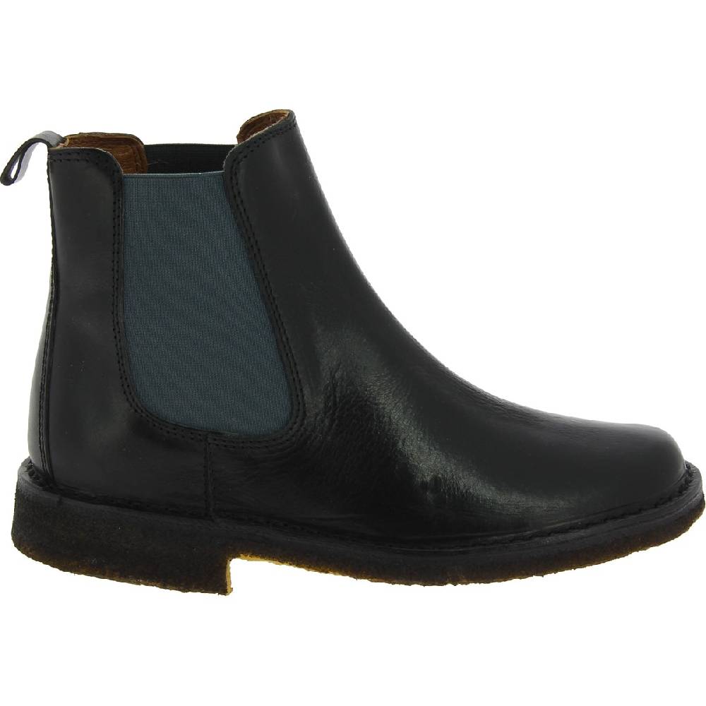 Lartigiano Del Cuoio Stivaletti chelsea donna in pelle nera e suola in para artigianali Vendite Flash
