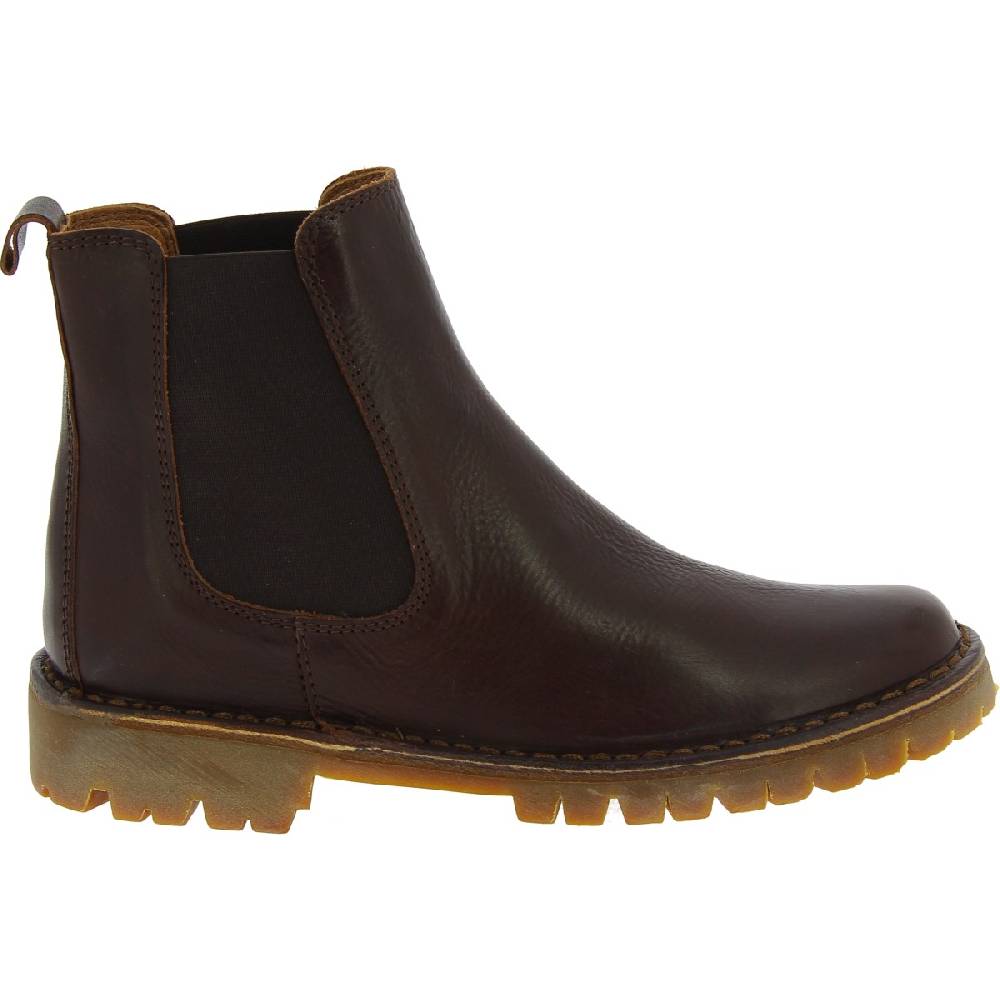 Lartigiano Del Cuoio Stivaletto beatles donna in pelle marrone scuro e suola Vibram 2025