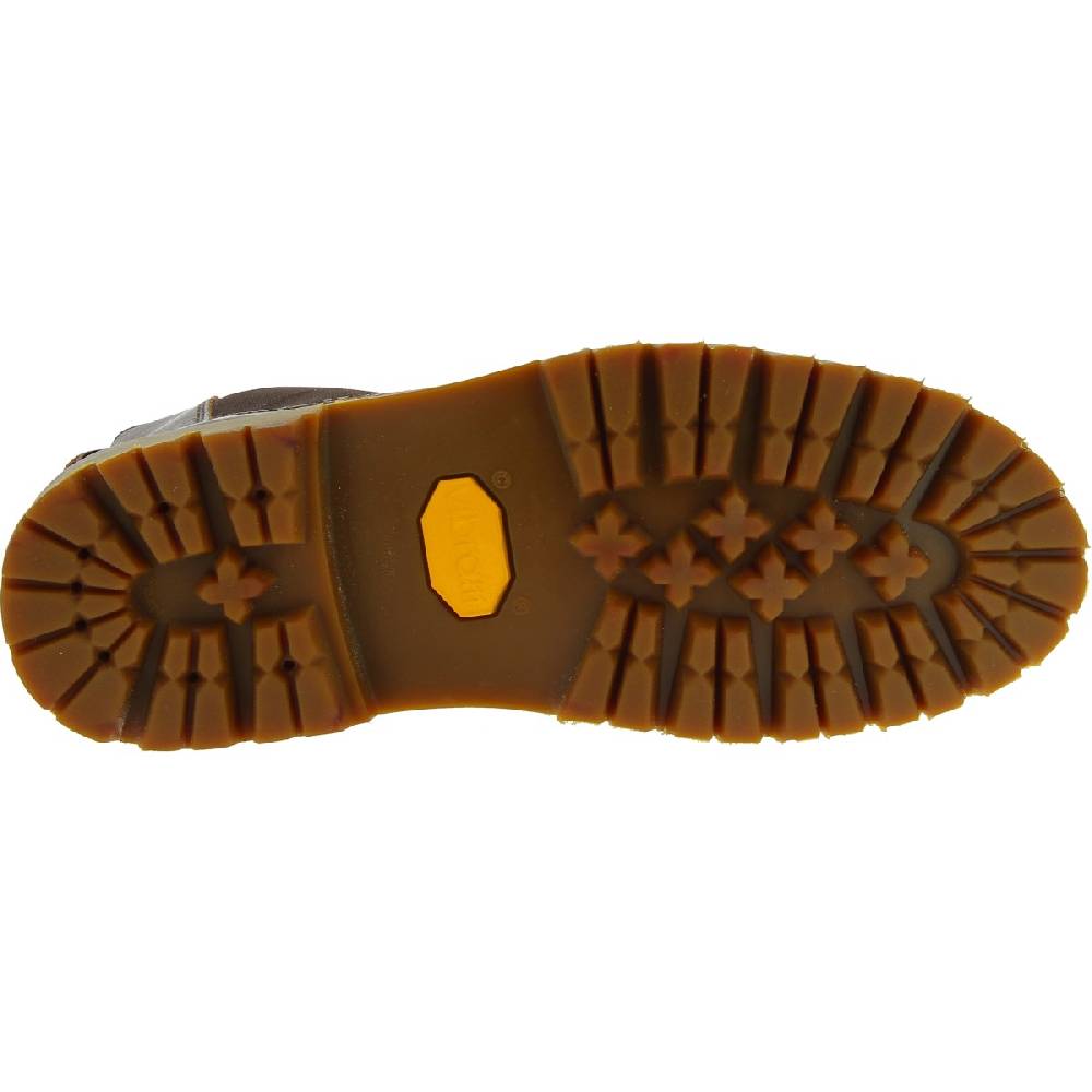 Lartigiano Del Cuoio Stivaletto beatles donna in pelle marrone scuro e suola Vibram 2025