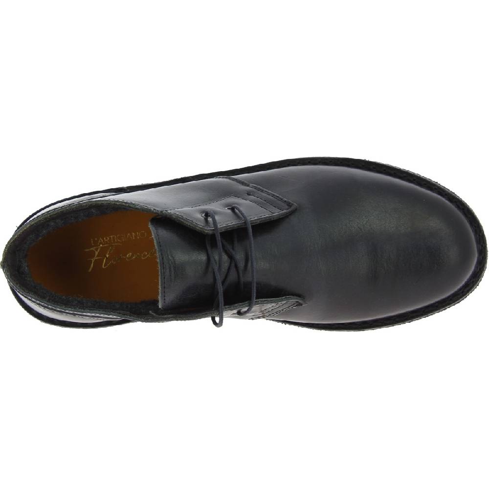 Lartigiano Del Cuoio Scarpe basse da uomo in pelle nera con fodera invernale Italia