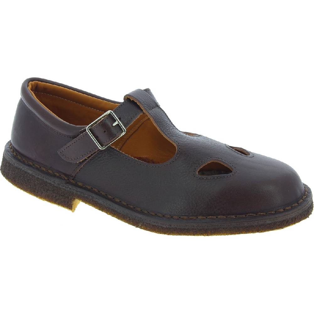 Lartigiano Del Cuoio Scarpe aperte da uomo in pelle marrone scuro fatte a mano in Italia In Linea