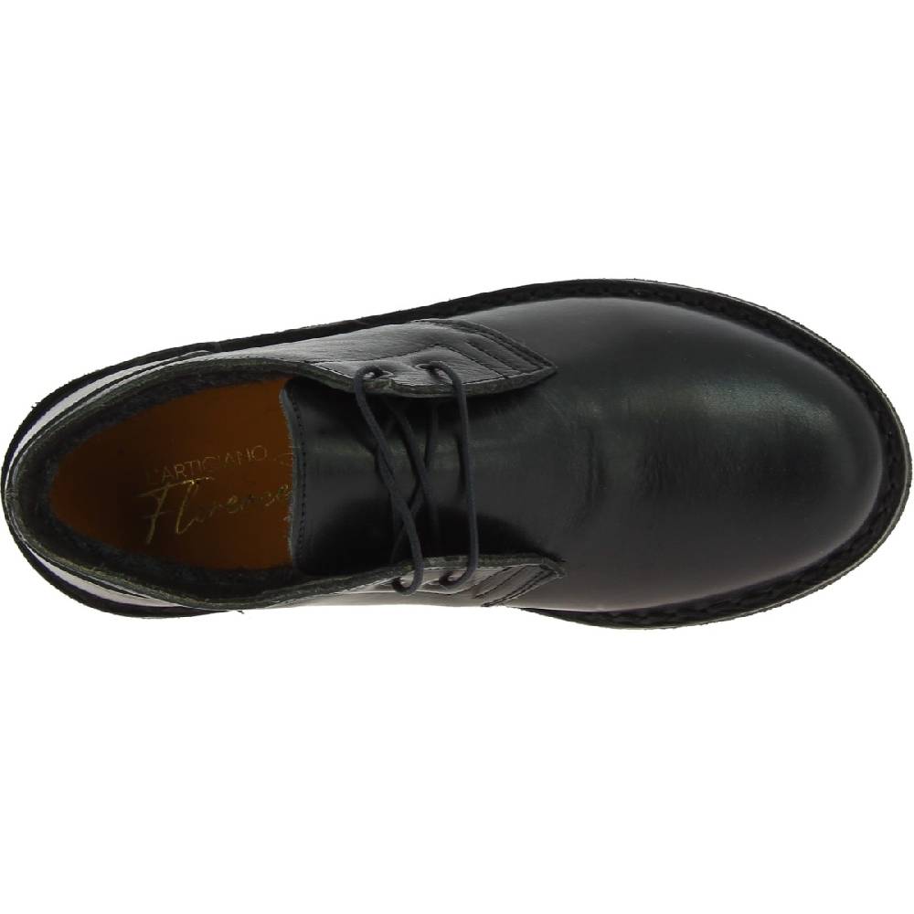 Lartigiano Del Cuoio Scarpe basse da donna in pelle nera con fodera invernale Offerta