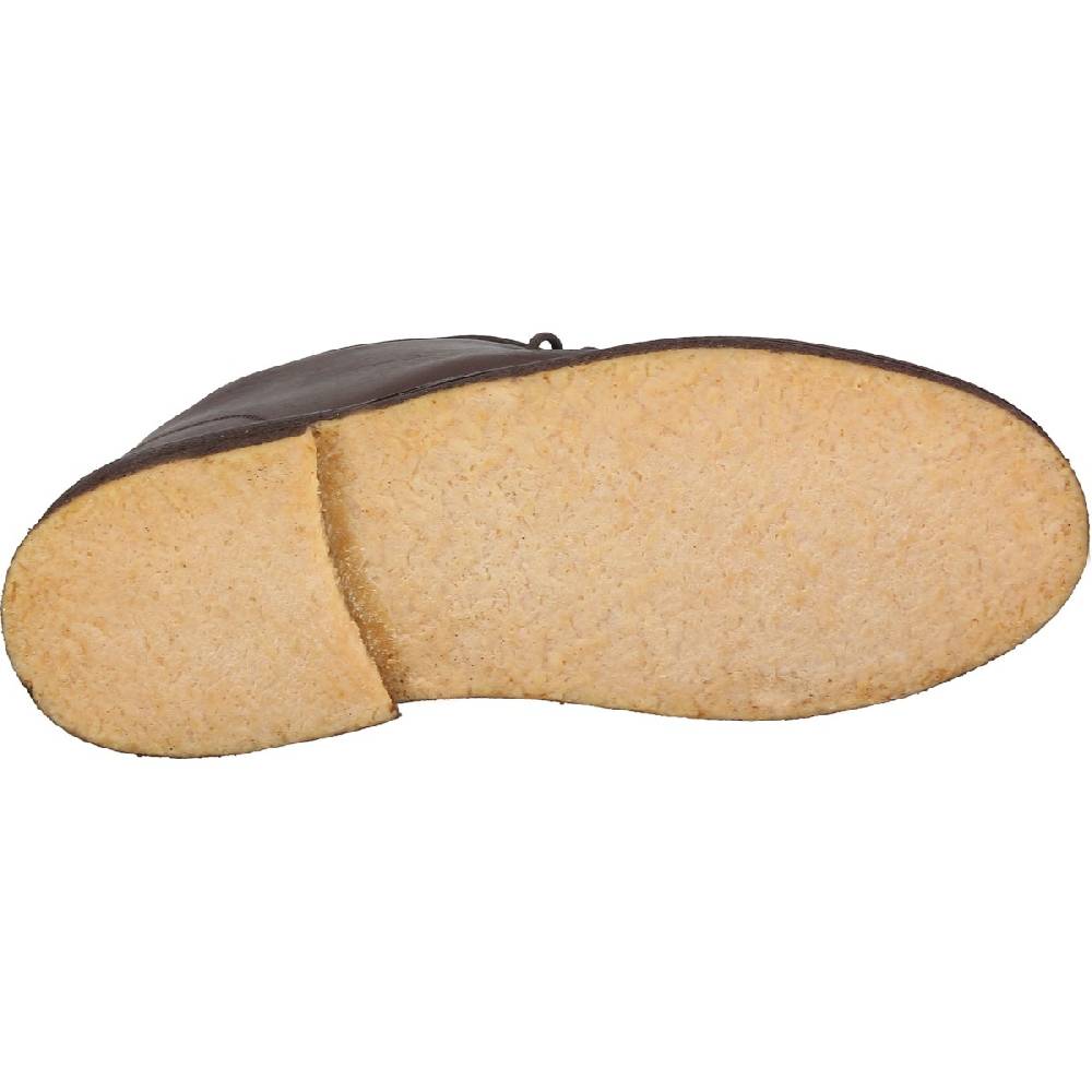 Lartigiano Del Cuoio Polacchine da donna in pelle marrone scuro con fodera invernale Economico