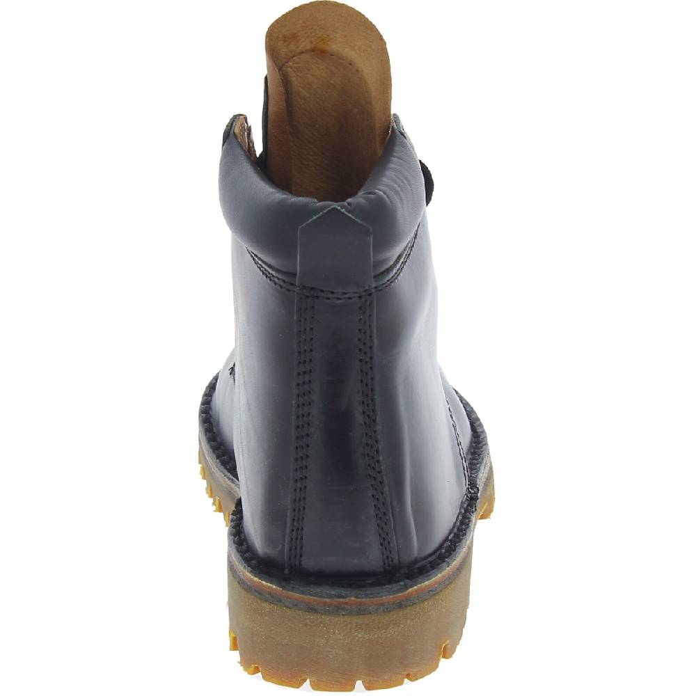 Lartigiano Del Cuoio Stivaletti donna artigianali in pelle nero con suola Vibram Vendita Calda