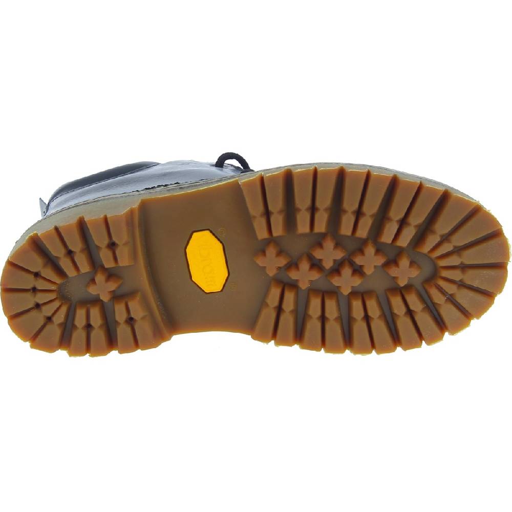Lartigiano Del Cuoio Stivaletti donna artigianali in pelle nero con suola Vibram Vendita Calda