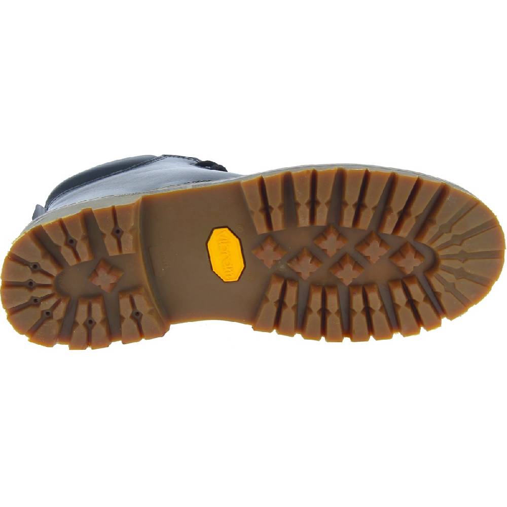 Lartigiano Del Cuoio Stivaletti uomo artigianali in pelle nera e suola Vibram Vendita Economica
