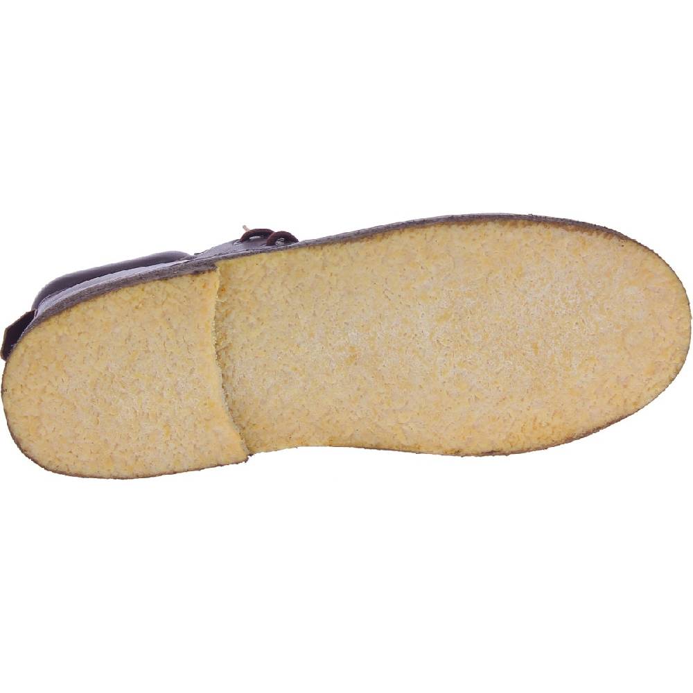 Lartigiano Del Cuoio Stivaletti uomo artigianali in pelle marrone scuro conciata al vegetale Saldi Di Fabbrica