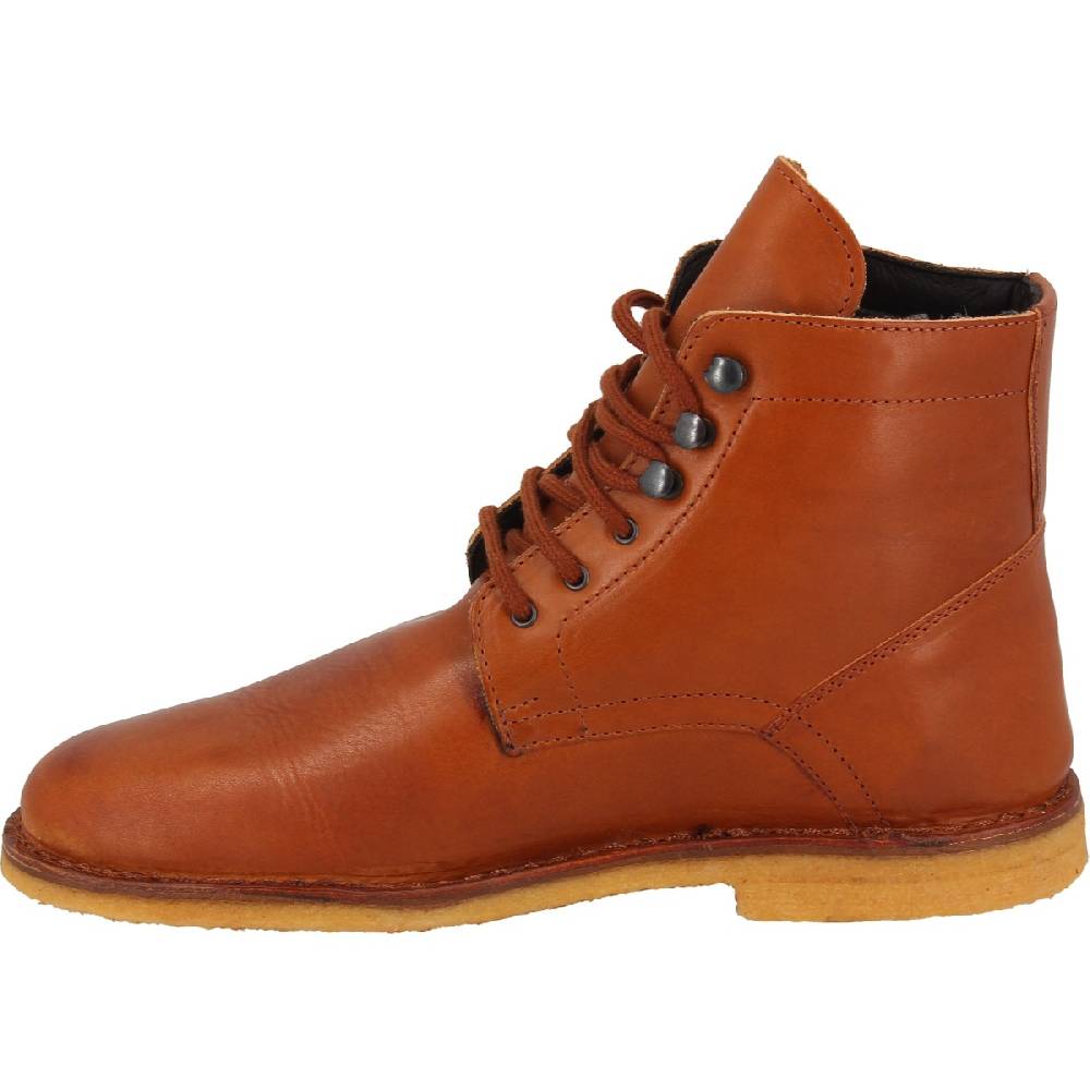 Lartigiano Del Cuoio Stivaletti da uomo in pelle color cuoio con fodera invernale Vendite Flash