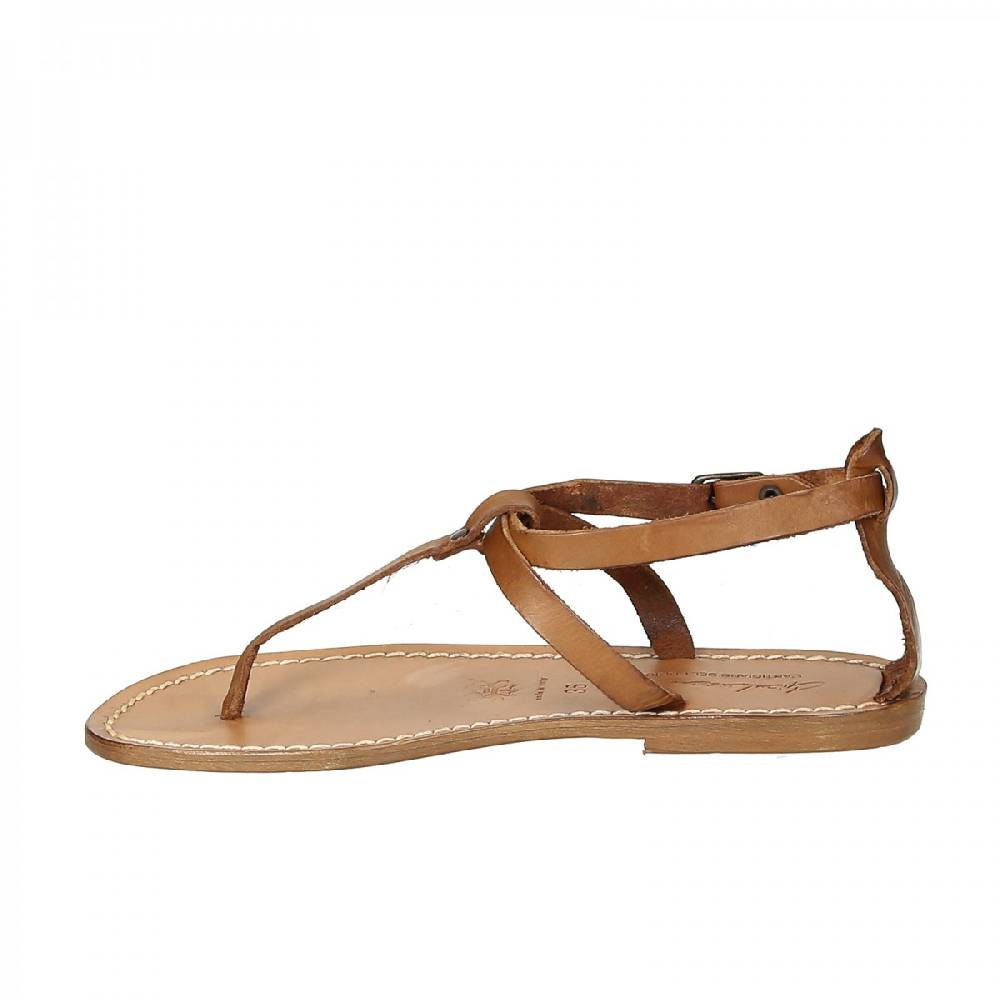 Lartigiano Del Cuoio Sandalo infradito donna in pelle color cuoio 2025