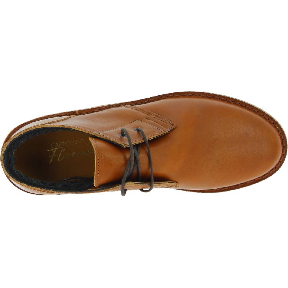 Lartigiano Del Cuoio Scarpe basse da uomo in pelle marrone con fodera invernale Negozi Online