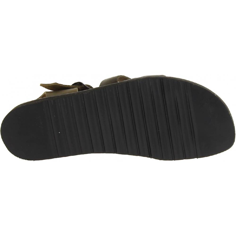Lartigiano Del Cuoio Sandali uomo fatti a mano in pelle color fango suola gomma spessa Sottocosto