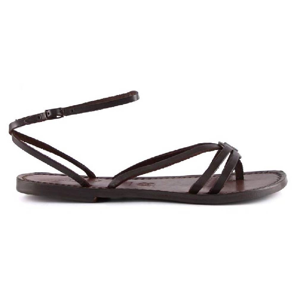 Lartigiano Del Cuoio Sandali donna realizzati a mano in pelle color testa di moro Hotsell
