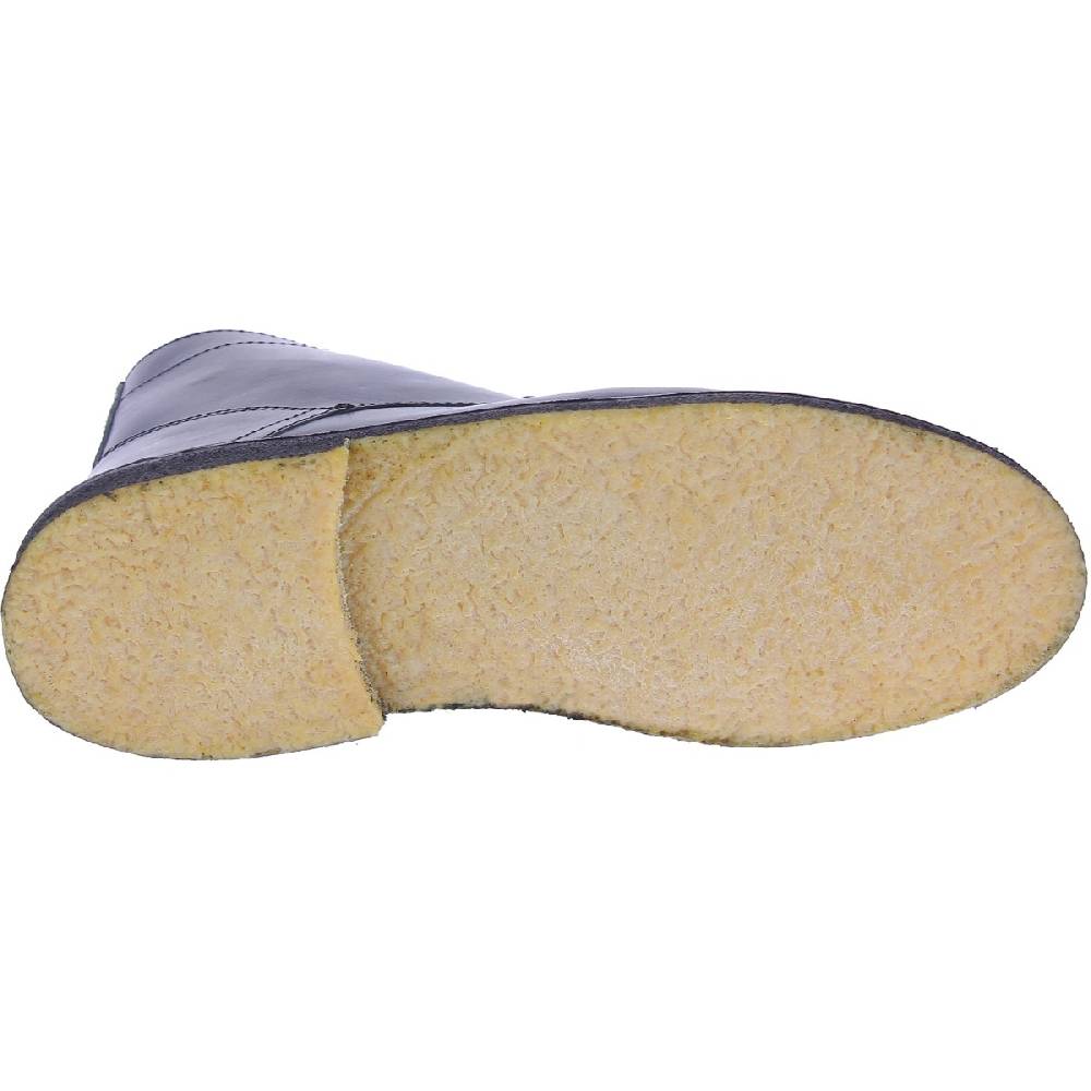 Lartigiano Del Cuoio Stivaletti da uomo in pelle nera con fodera invernale Moda
