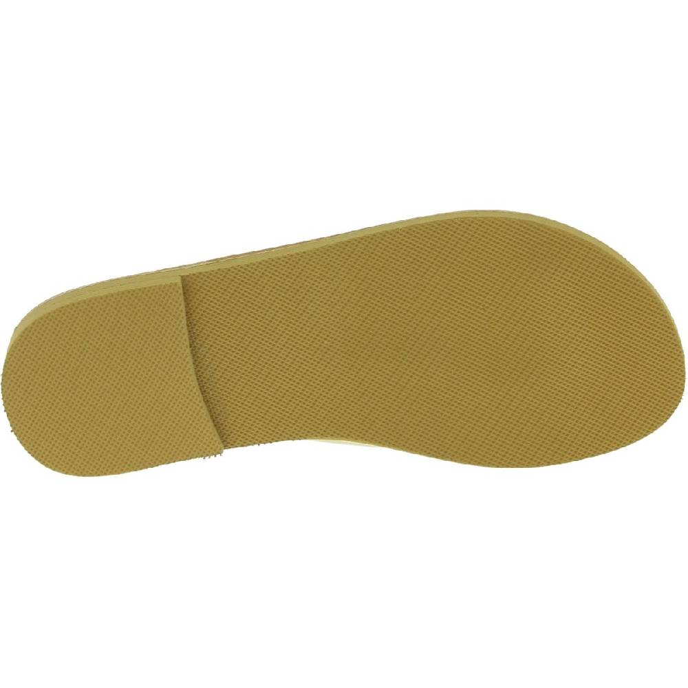 Lartigiano Del Cuoio Sandali infradito slip-on da donna fatti a mano in pelle di vitello laminata oro 2025