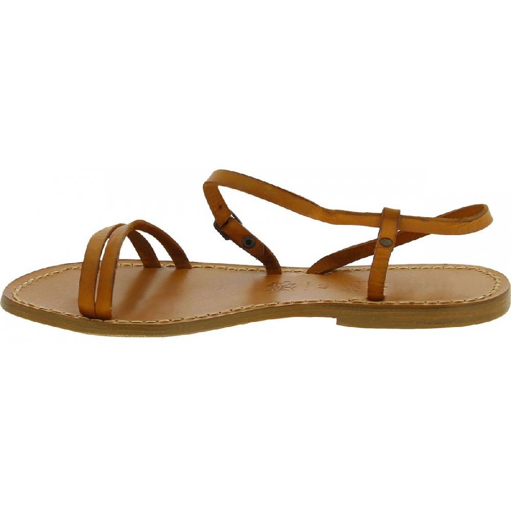 Lartigiano Del Cuoio Sandali schiava bassi da donna color cuoio Negozi Online