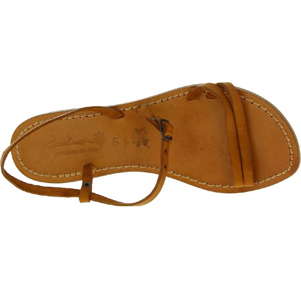 Lartigiano Del Cuoio Sandali schiava bassi da donna color cuoio Negozi Online