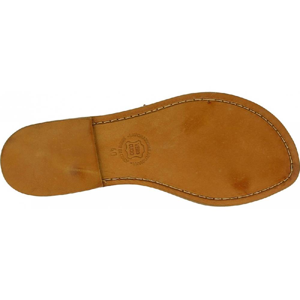 Lartigiano Del Cuoio Sandali schiava bassi da donna color cuoio Negozi Online