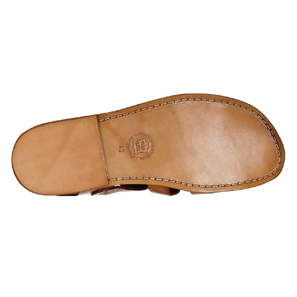 Lartigiano Del Cuoio Sandali uomo in cuoio antico realizzati a mano in pelle di vacchetta Saldi