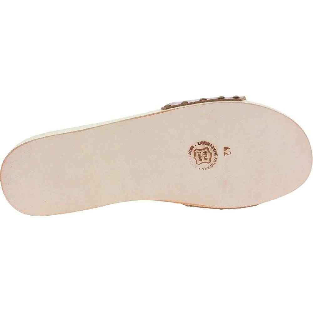 Lartigiano Del Cuoio Zoccoli in legno uomo con fascia regolabile in pelle color cuoio Fino Al -60%