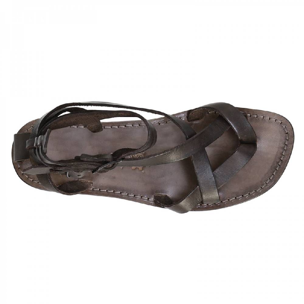Lartigiano Del Cuoio Sandalo gladiatore uomo in pelle color fango Novità