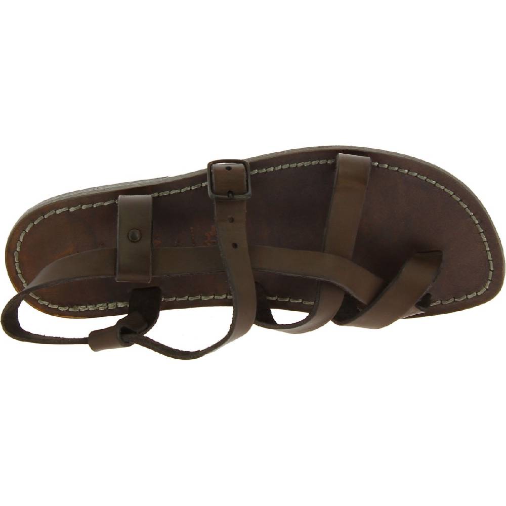 Lartigiano Del Cuoio Sandali uomo in cuoio artigianali in pelle color fango Outlet