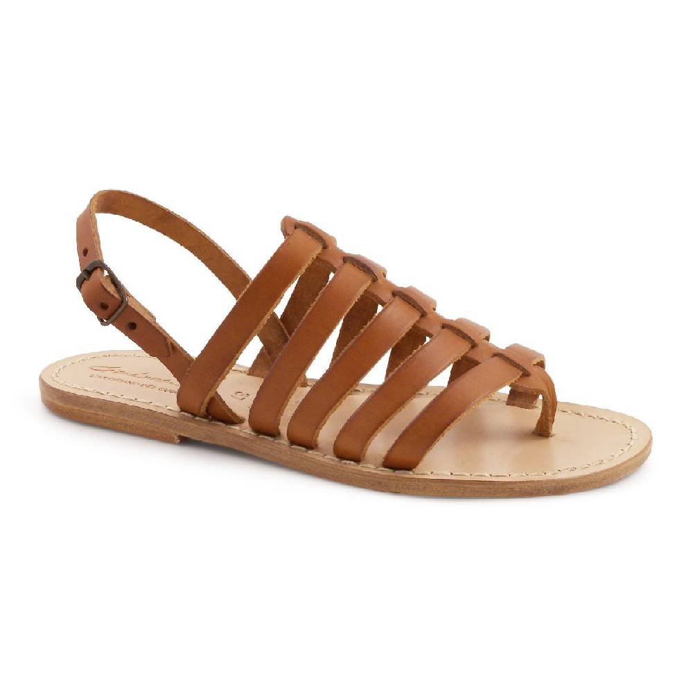 Lartigiano Del Cuoio Sandali cuoio infradito artigianali in pelle da donna