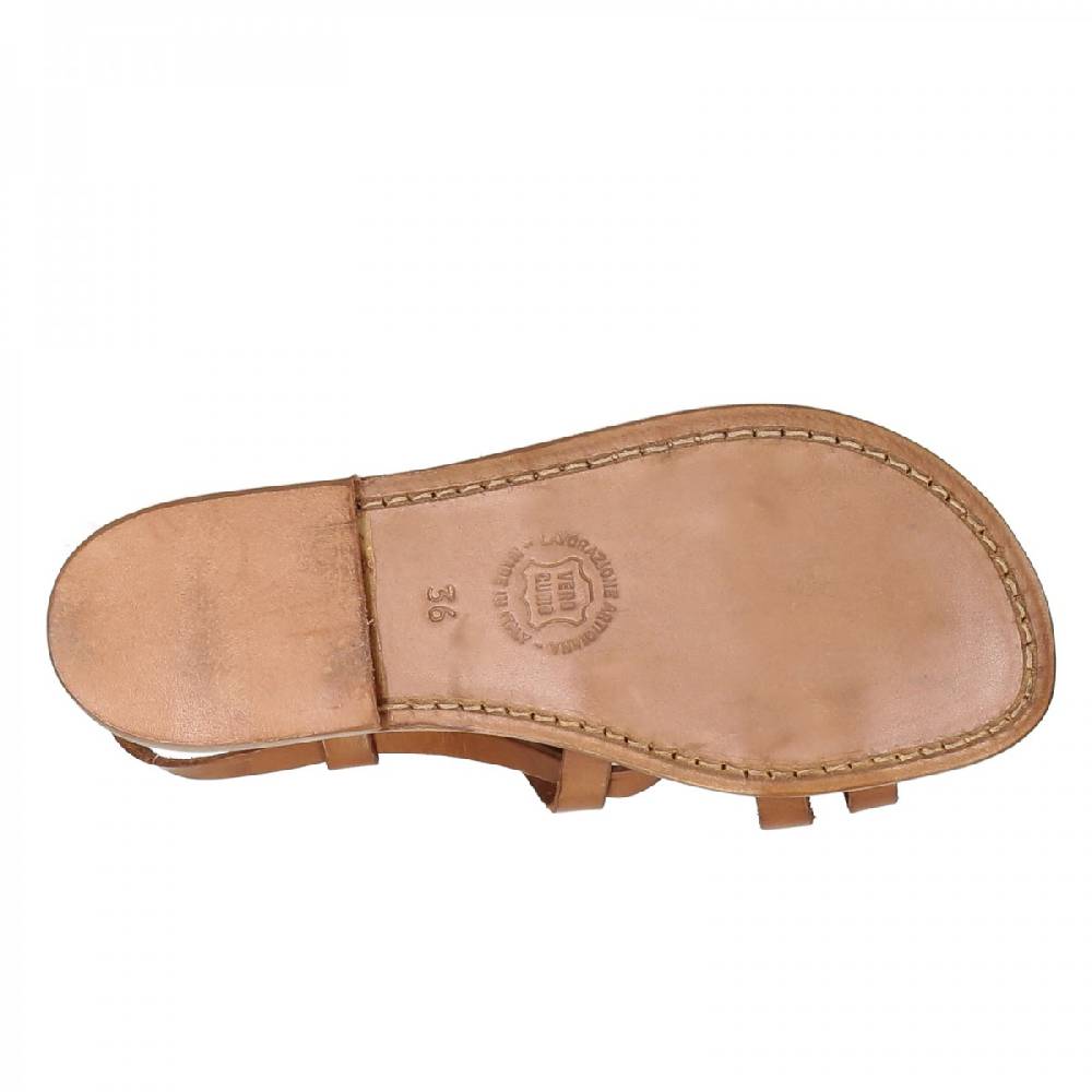 Lartigiano Del Cuoio Sandali donna in cuoio fatti a mano Nuovo