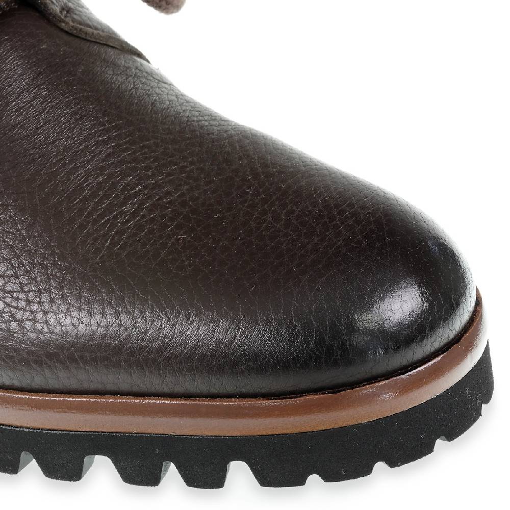Lartigiano Del Cuoio Derby in cervo e cashmere marrone scuro - Fratelli Borgioli - Artigianalità Italiana Vendita