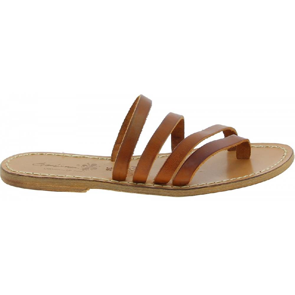 Lartigiano Del Cuoio Ciabatte infradito donna in pelle e cuoio artigianali Outlet