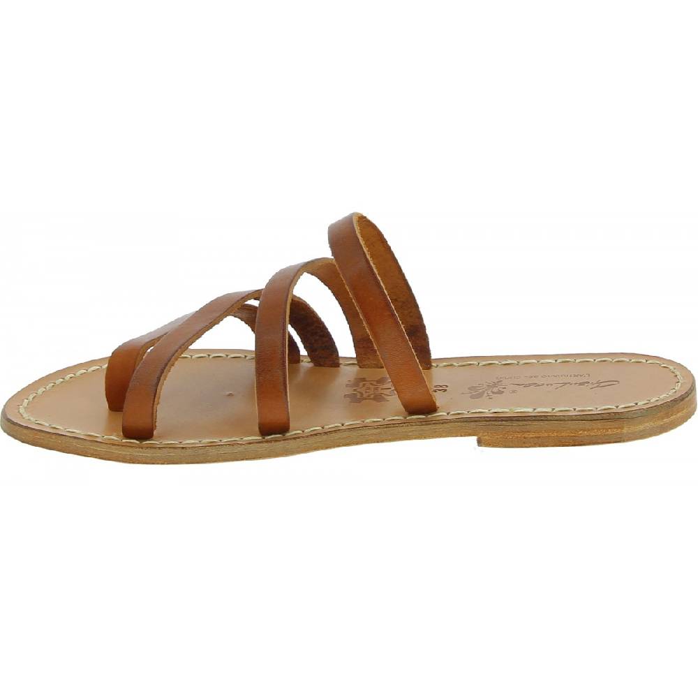 Lartigiano Del Cuoio Ciabatte infradito donna in pelle e cuoio artigianali Outlet