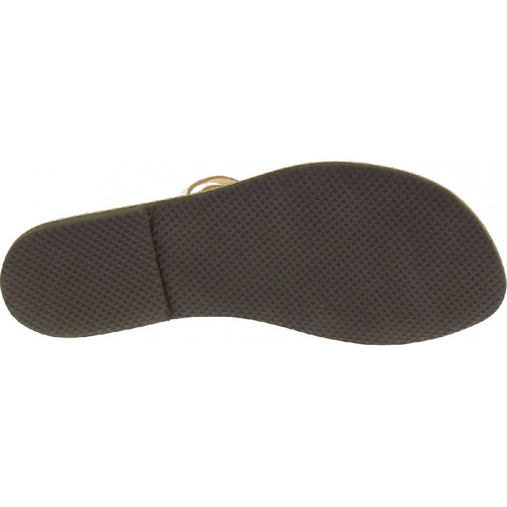Lartigiano Del Cuoio Ciabatte infradito donna fatti a mano in pelle intrecciata color argento Vendite Flash