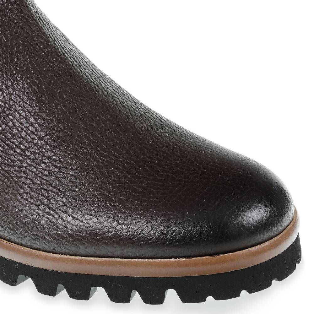 Lartigiano Del Cuoio Stivaletto chelsea in cervo marrone e cashmere - Fratelli Borgioli Nuovo