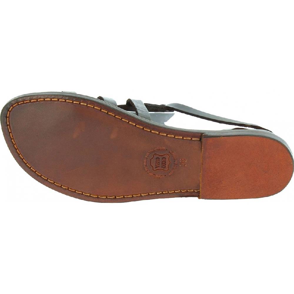 Lartigiano Del Cuoio Sandali gladiatore donna in pelle marrone fatti a mano in Italia Convenienza