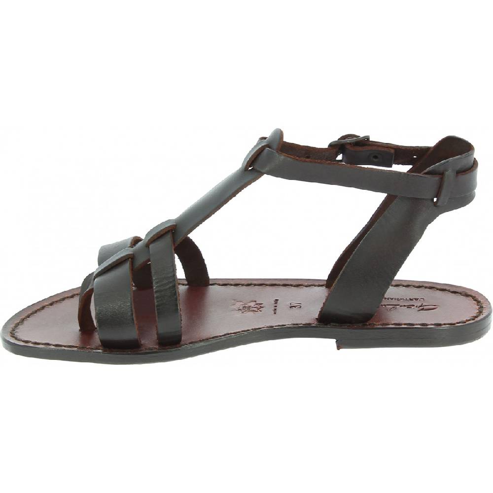 Lartigiano Del Cuoio Sandali gladiatore da donna in pelle Testa di moro Hotsell