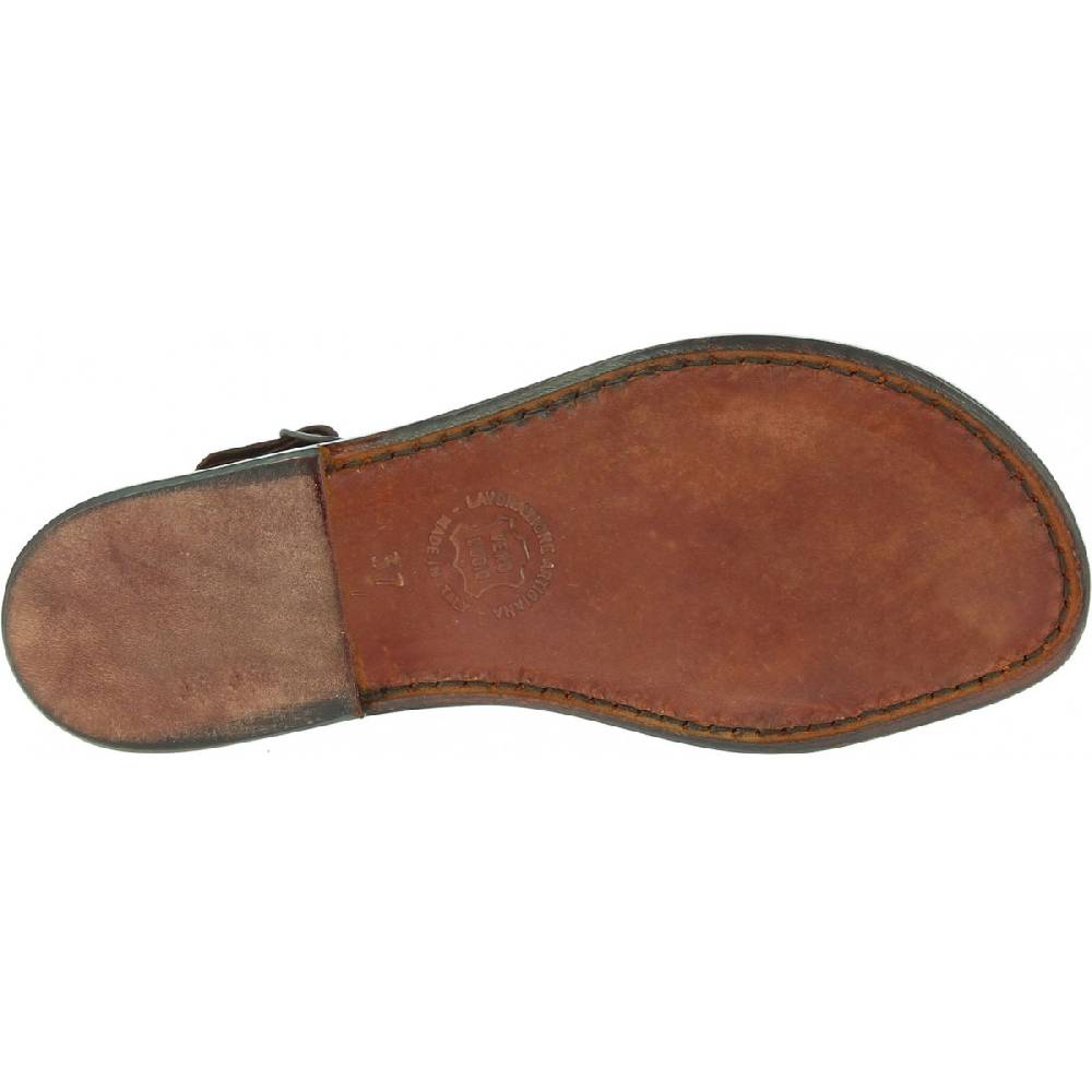 Lartigiano Del Cuoio Sandali gladiatore da donna in pelle Testa di moro Hotsell