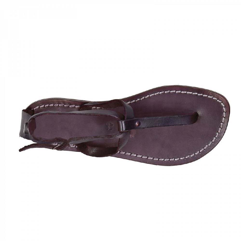 Lartigiano Del Cuoio Sandali infradito donna fatti a mano in pelle viola Offerta San Valentino