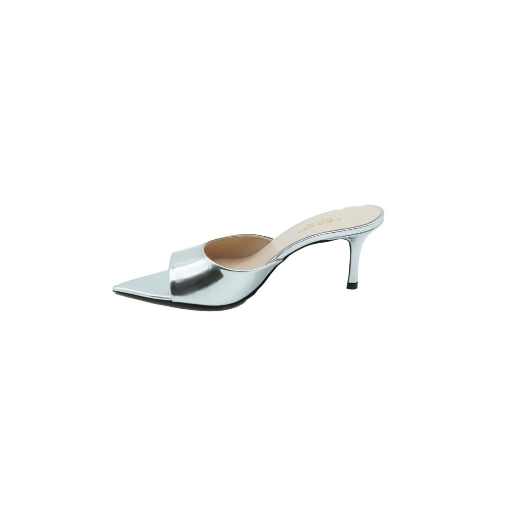 Lea Gu sandalo con tacco in nappa specchio, fascia frontale, tacco 60mm Soddisfazione Garantita