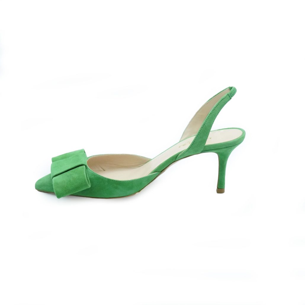 Lea Gu slingback in camoscio, fiocco frontale, tacco 65mm Offerte giornaliere
