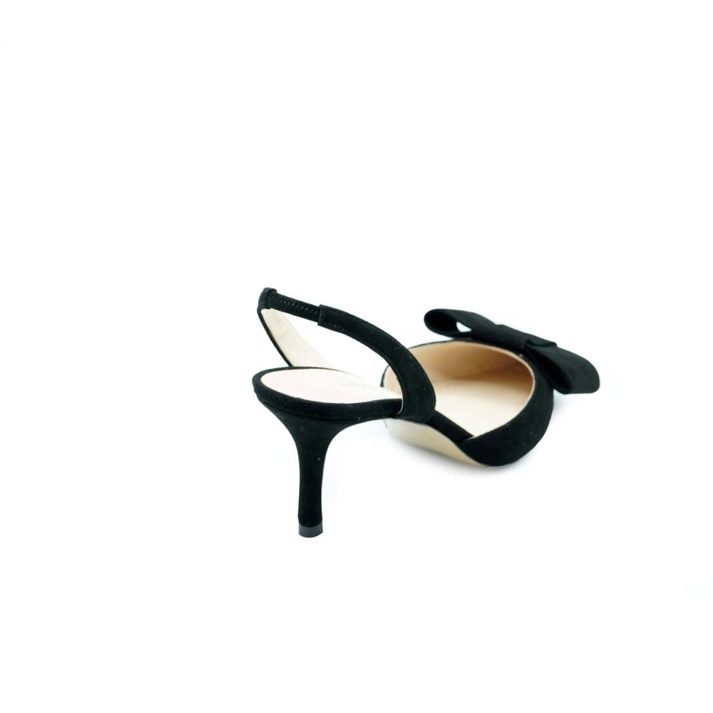 Lea Gu slingback in camoscio, fiocco frontale, tacco 65mm Offerte giornaliere