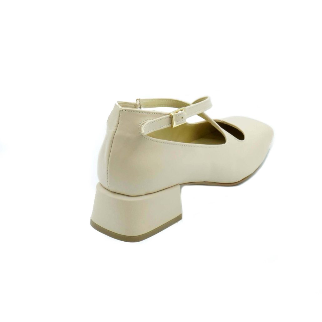 Lea Gu scarpa con tacco in nappa, incrocio frontale, tacco 35mm Offerte