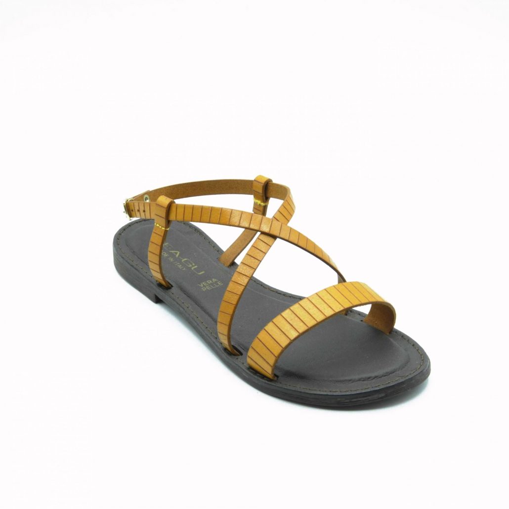 Lea Gu sandalo in nappa, fascia frontale, tacco 15 mm