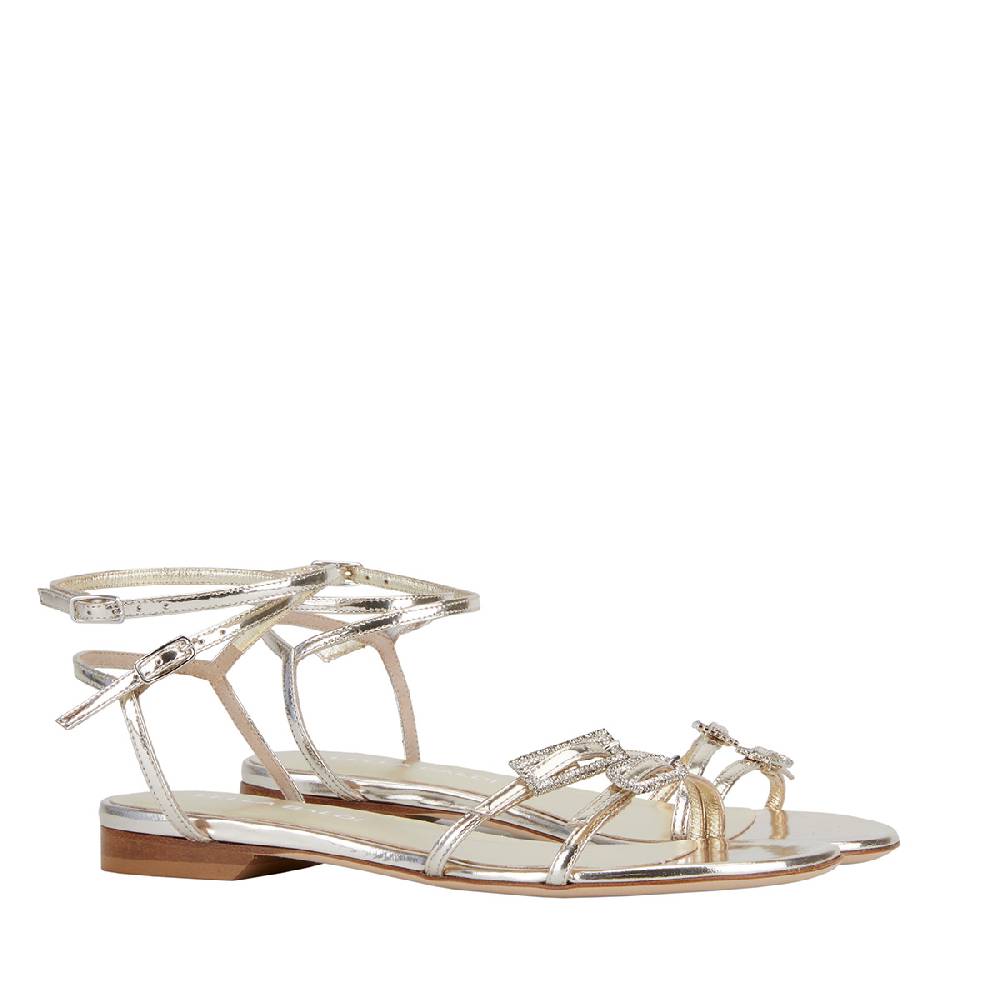 Lella Baldi Brisa Strass Platino Saldi