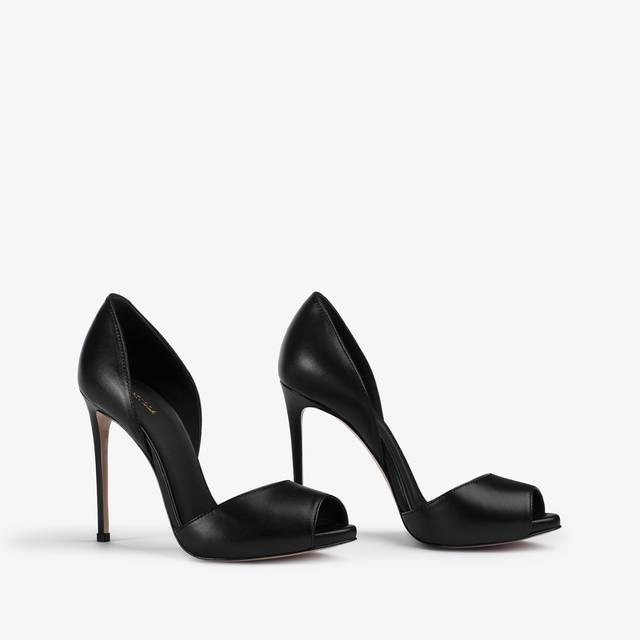 Le Silla Sandalo pelle nero Consegna Veloce
